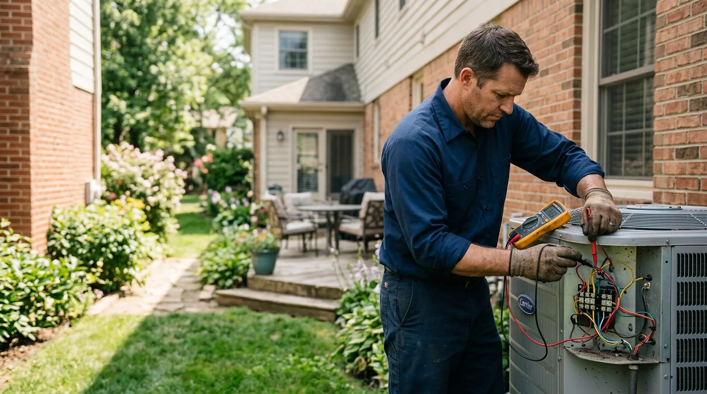 HVAC technician working near Cibola, AZ
